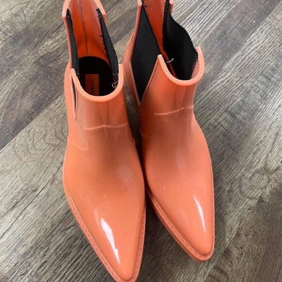 Calvin Klein Jeans Rubber Cowboy Rain Boots - Picture 2 of 8